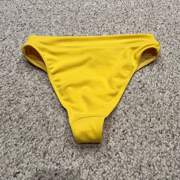 NWT Suboo Ines High Cut Bikini Bottom Sz L Yellow Swim Beach Vacation - Picture 8 of 8